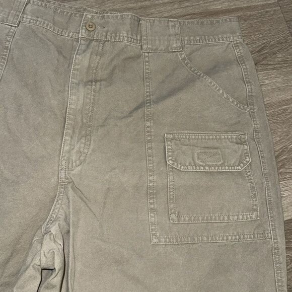 Cabelas 7-Pocket Hiker Pants W38 L30 Khaki 100% Cotton Outdoor Mens Casual - Picture 5 of 12